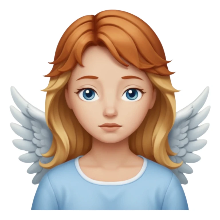Sleepy angel with auburn hair the blonde balayage sticker