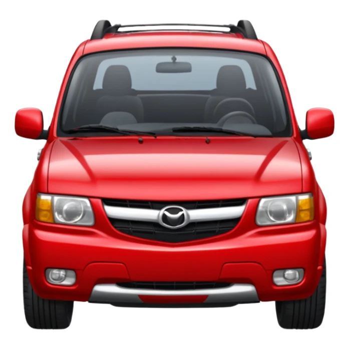 emoji of a mazda tribute 2001 red  sticker