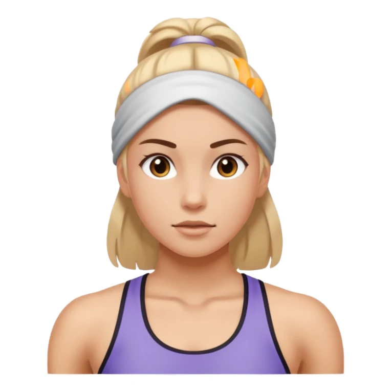 Fitness training girl sticker