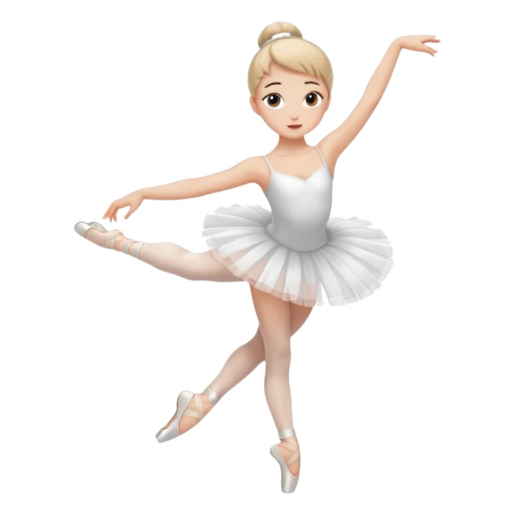 Girl ballerina emoji sticker