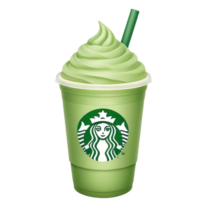 iced pastel green matcha starbucks sticker