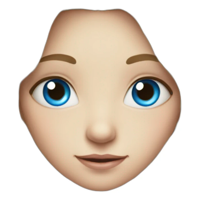 a fairy with blue eyes sticker