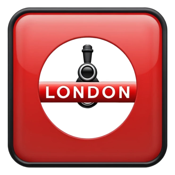 le mot "london" dans le logo du underground sticker