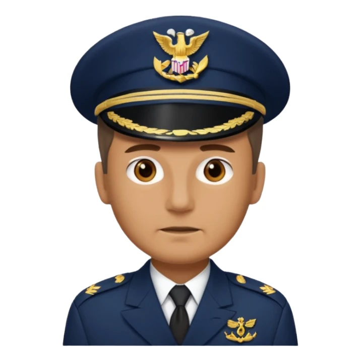 male navy soldier, old face. sticker