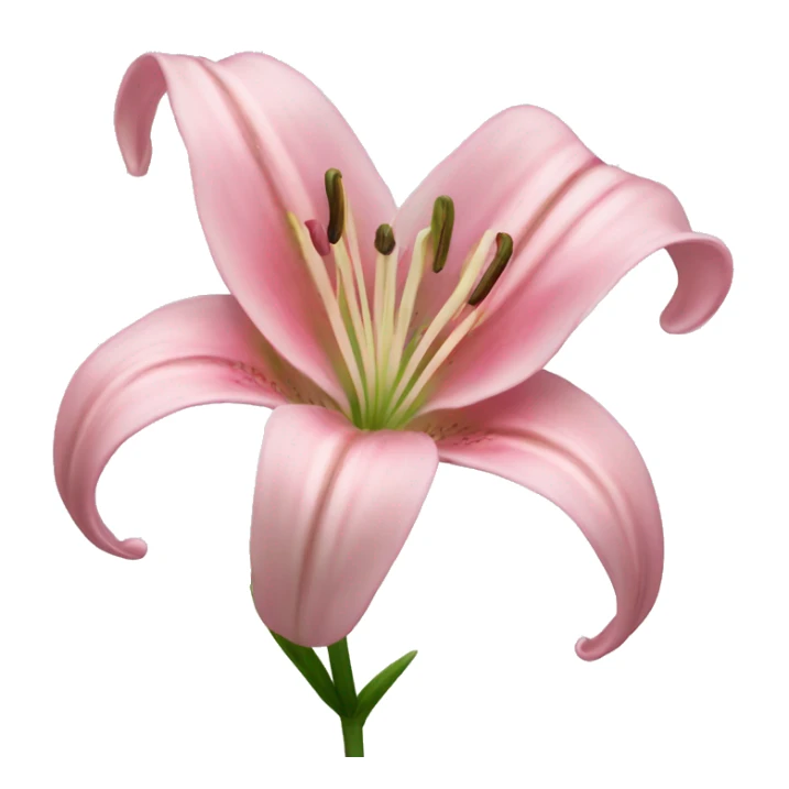 light pink lilium sticker