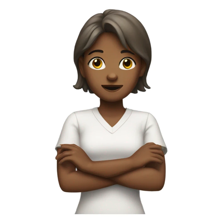 girl with hands thrown in the air sticker