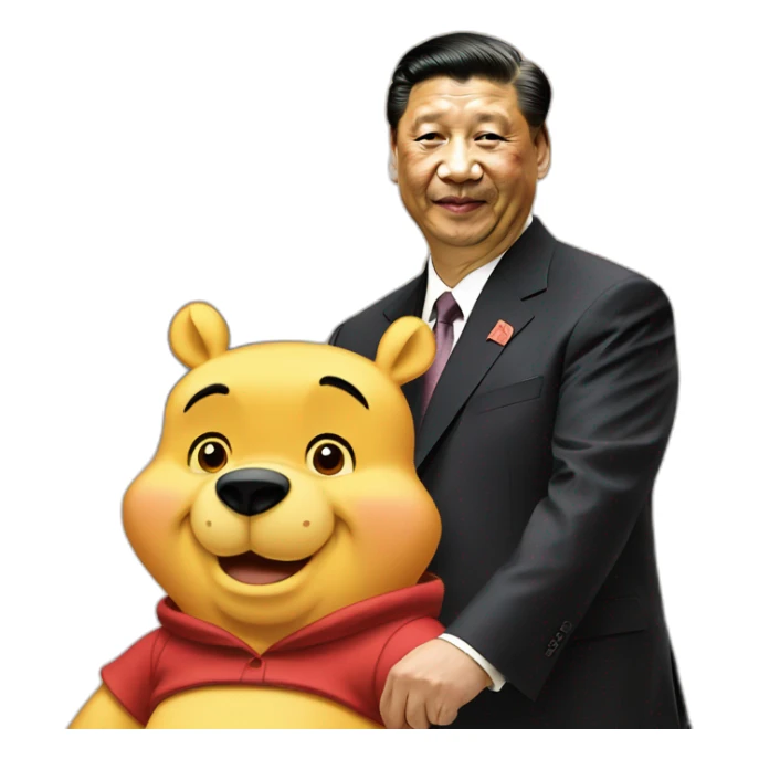 xi jinping winnie the pooh sticker