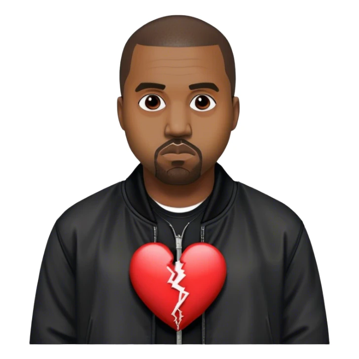 Kanye west 808 and heartbreak heart sticker
