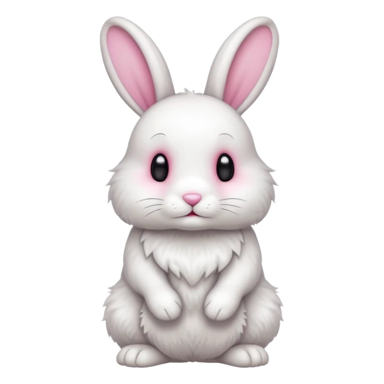 Cute rabbit full body with legs and all sticker