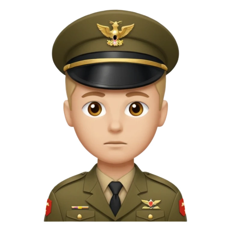 Quiero un 👮🏻‍♂️ pero uniformado de soldado sticker