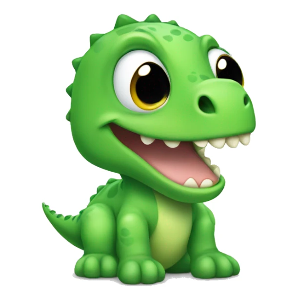 Baby Green dinosaur sticker