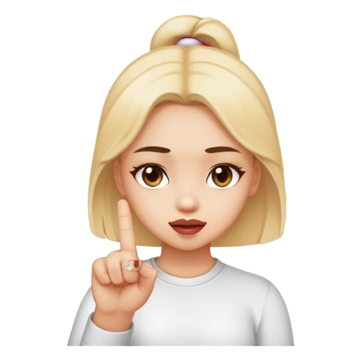 Girl with middle finger  sticker