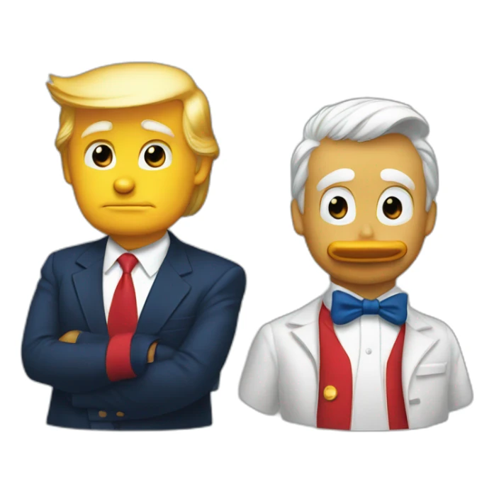 Donald duck and donald trump sticker