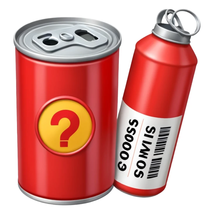 a can of gasoline and 2 tickets sticker