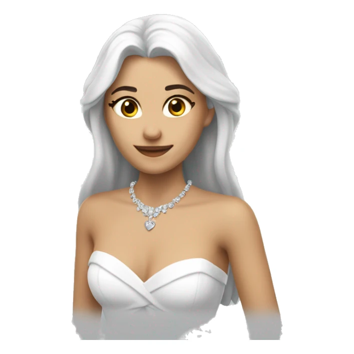 Corazon blanco para novios sticker