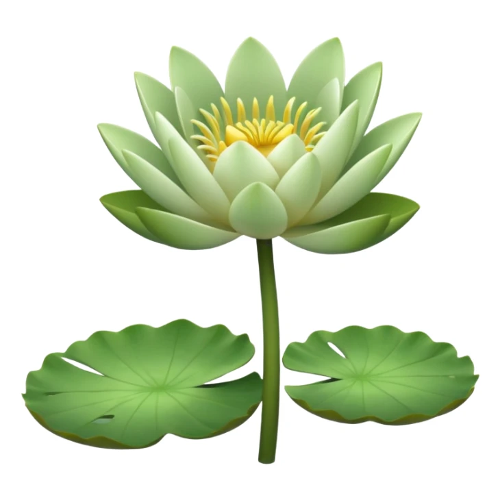 Small text size water lily bud with stem. ⅛ of the ones you’ve given.  sticker