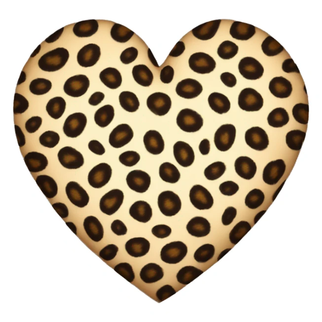 Leopard Print Heart sticker