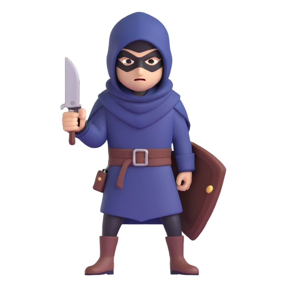 A thief character sticker