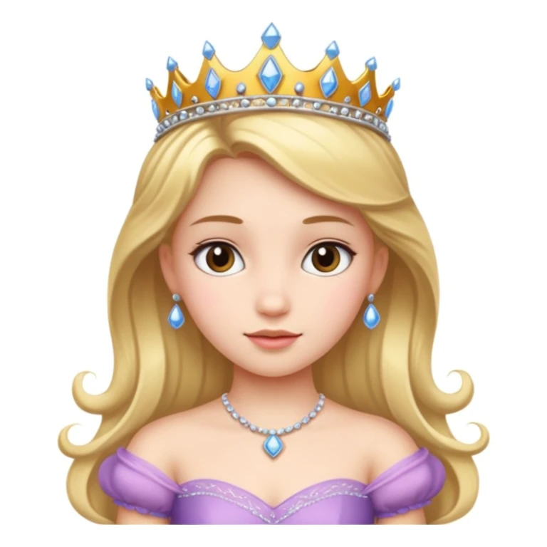 girls in a princess dress sticker