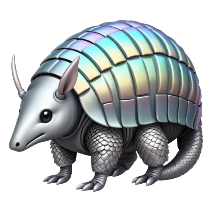 A symbiotic pair consisting of a metallic armadillo-like creature that generates magnetic fields and the colony of crystal formations growing on its back that amplify and direct these energies. sticker