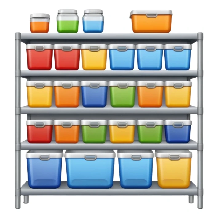 shelf organized household storage sticker