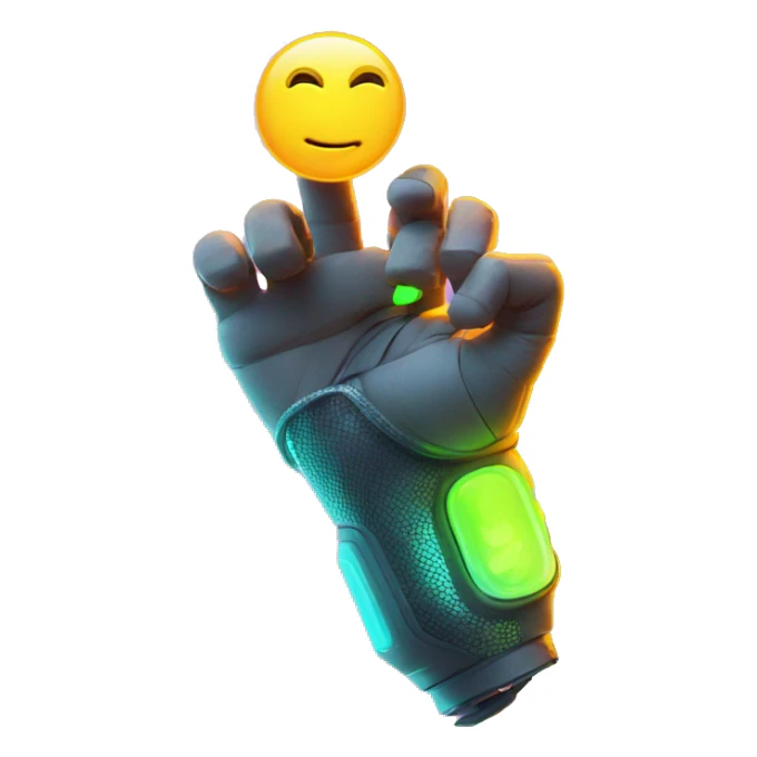 Rave party dancing prosthetic arm neon smoking sticker