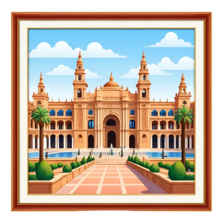 Cinematic Realistic Plaza de España Emoji  sticker