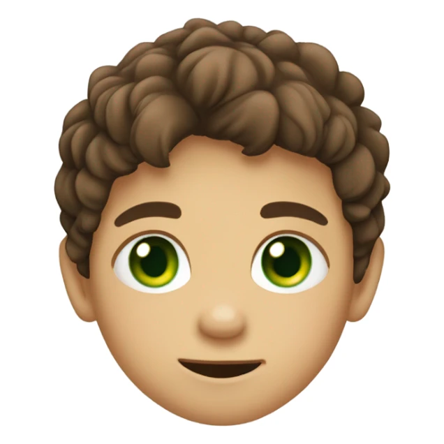 Little boy with brown hair and green eyes doing dinosaur claws with both hands sticker