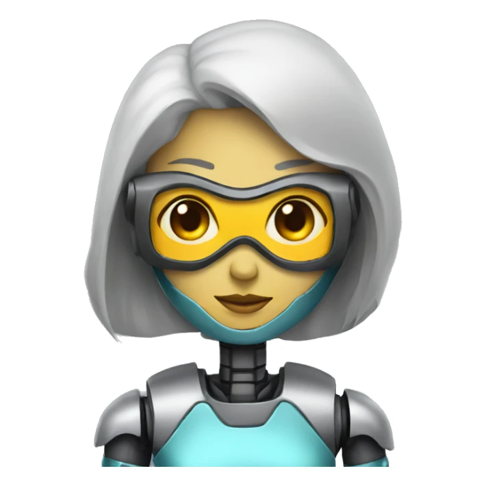 robot woman in disguise sticker