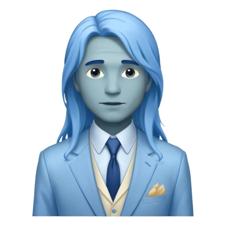 ethereal-pastel-transparent-translucent-gorgeous-spectral-dark-greyish-blue-whitish-gloomy-man-with-blue-long-hair-with-a-beautiful-creme-suit sticker