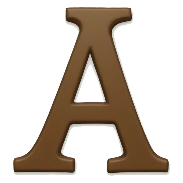 uncommon letter a sticker