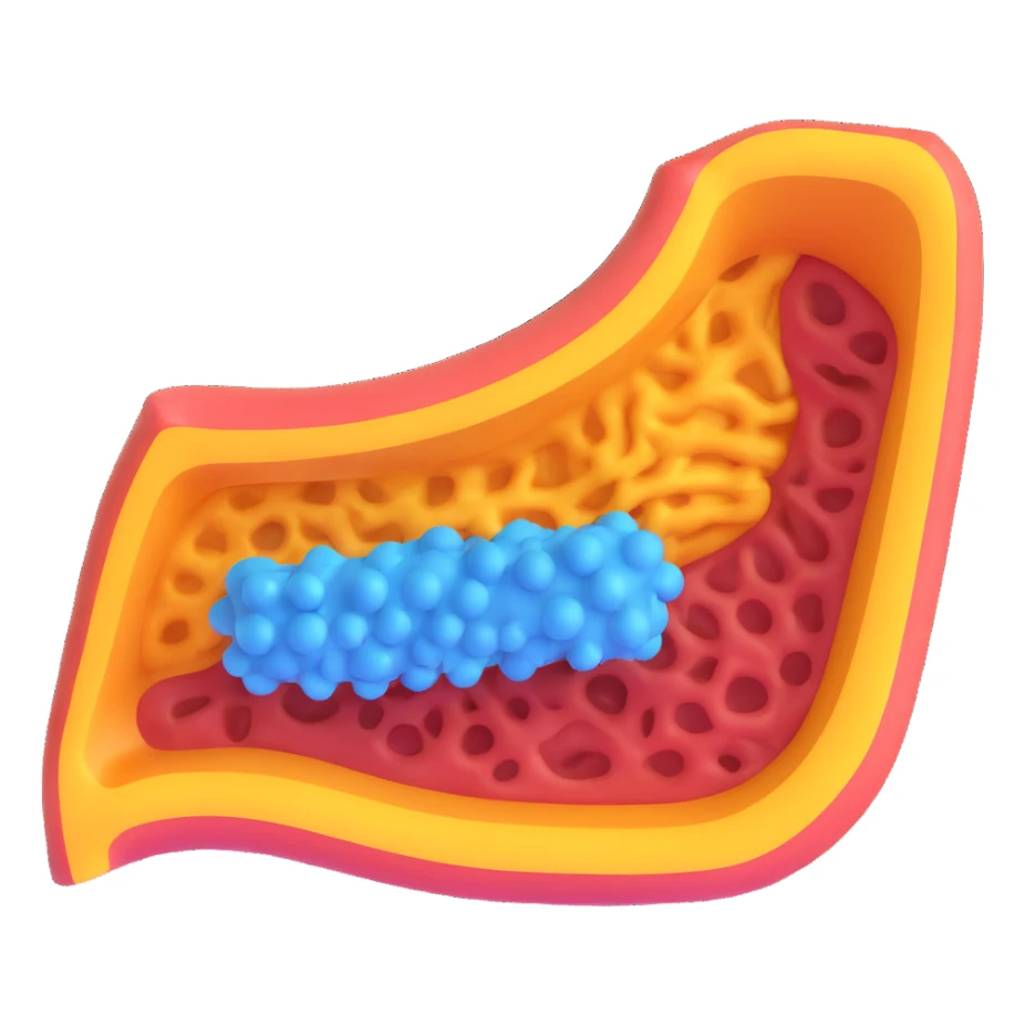 minimal 3D cross-section of a biological membrane showing phospholipid bilayer and one channel protein, no extra detail, clear and schematic sticker