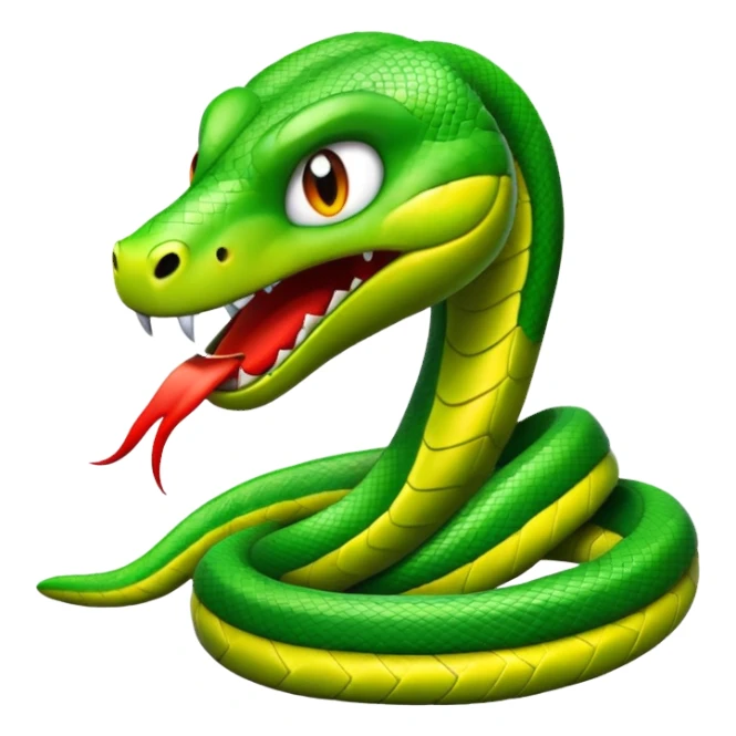  i want a animated emoji with the text "'Lil Viper Mad"  sticker