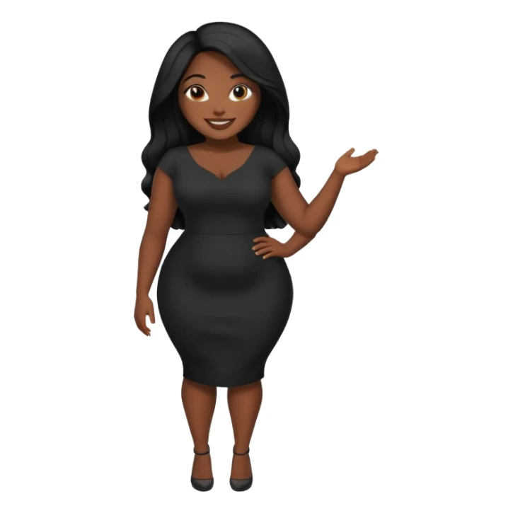 Black woman showing ass and boobs sticker