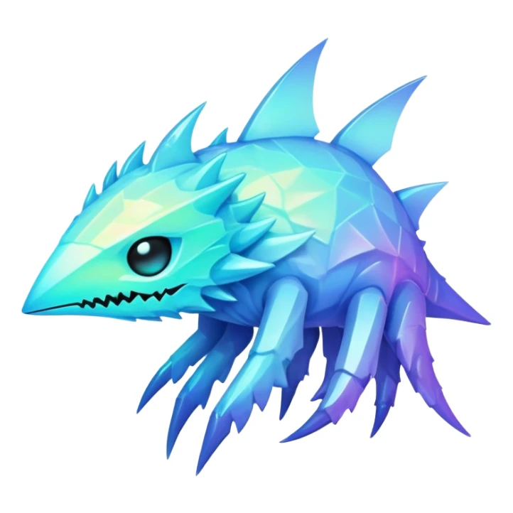 Edgy iridescent aesthetic-scenery-Fakémon-creature sticker