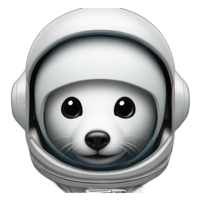 a minnesota loon with an astronaut uniform, head poking out of uniform sticker