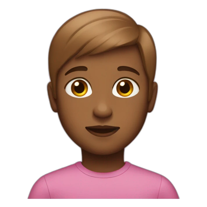 brown-baby-straight-hair sticker