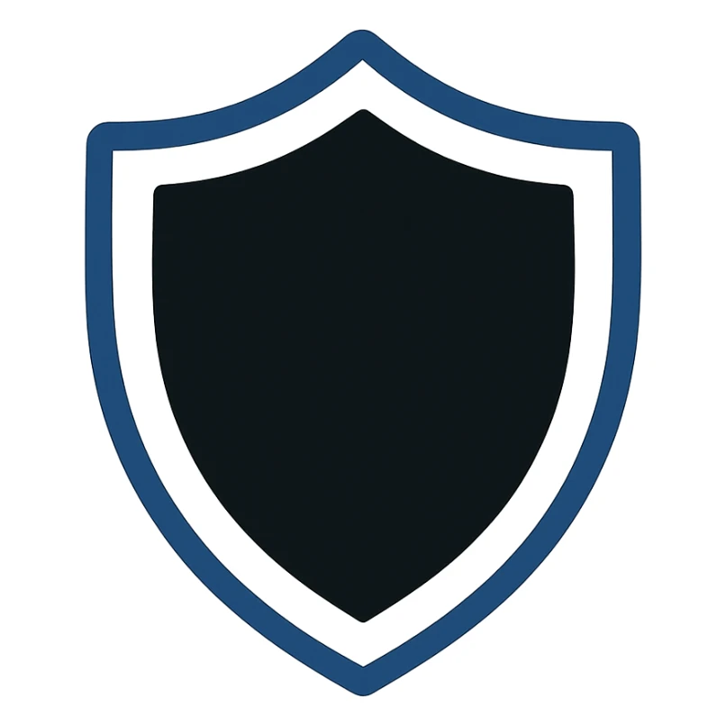 black shield, flat design, no gradients sticker