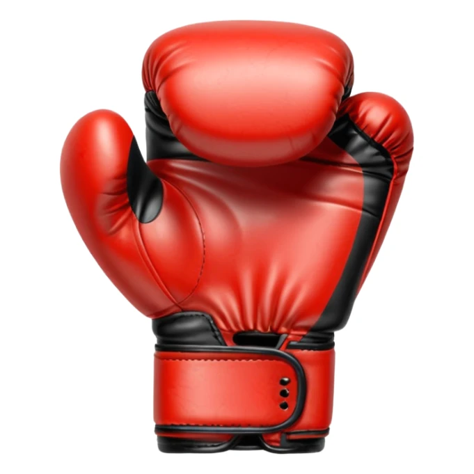 Guante de boxeo en color negro sticker