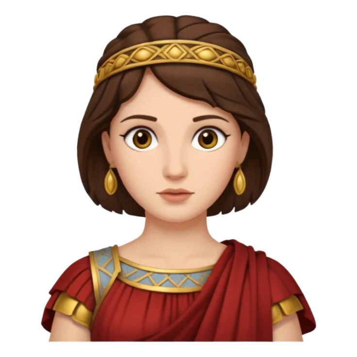 ancient roman woman brunette sticker