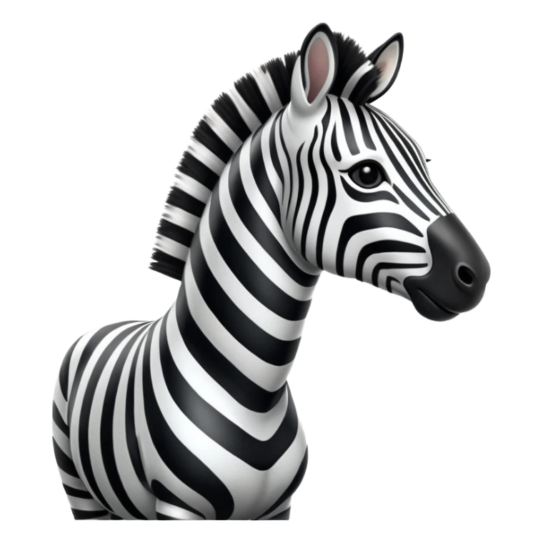 cinematic-zebra-realistic-full-body-standing-emoji,-elegant-frame-balanced-gracefully,-bold-black-and-white-stripes-contrasting-sharply,-head-tilted-dramatically,-expressive-dark-eyes-glinting-with-curiosity,-simplified-yet-realistic-focused-features,-highly-detailed,-glowing-with-an-almost-sarcastic-glow sticker