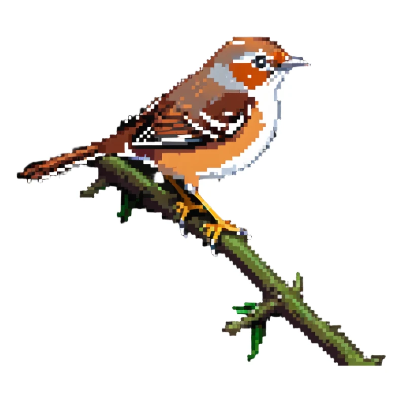 Cetti's warbler bird sticker