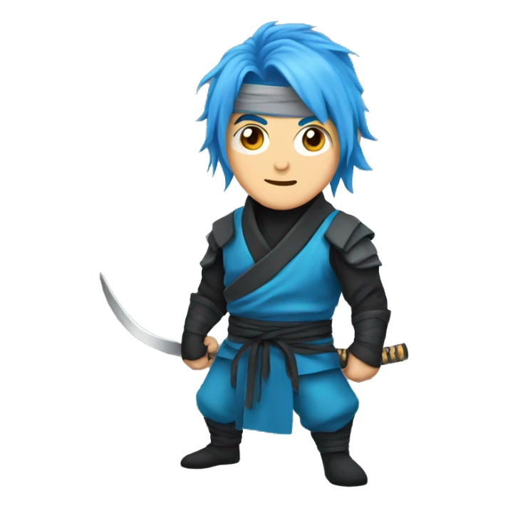 Ninja the streamer with blue hair sticker