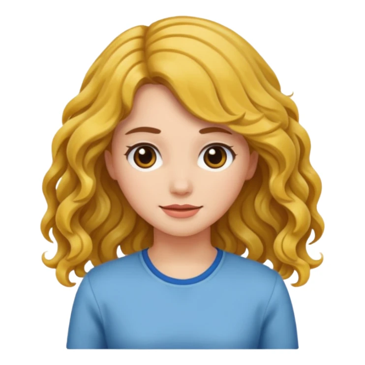 wavy-hair-young-adult-female sticker