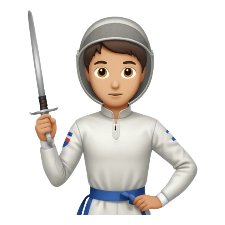 A fencer's entire body sticker