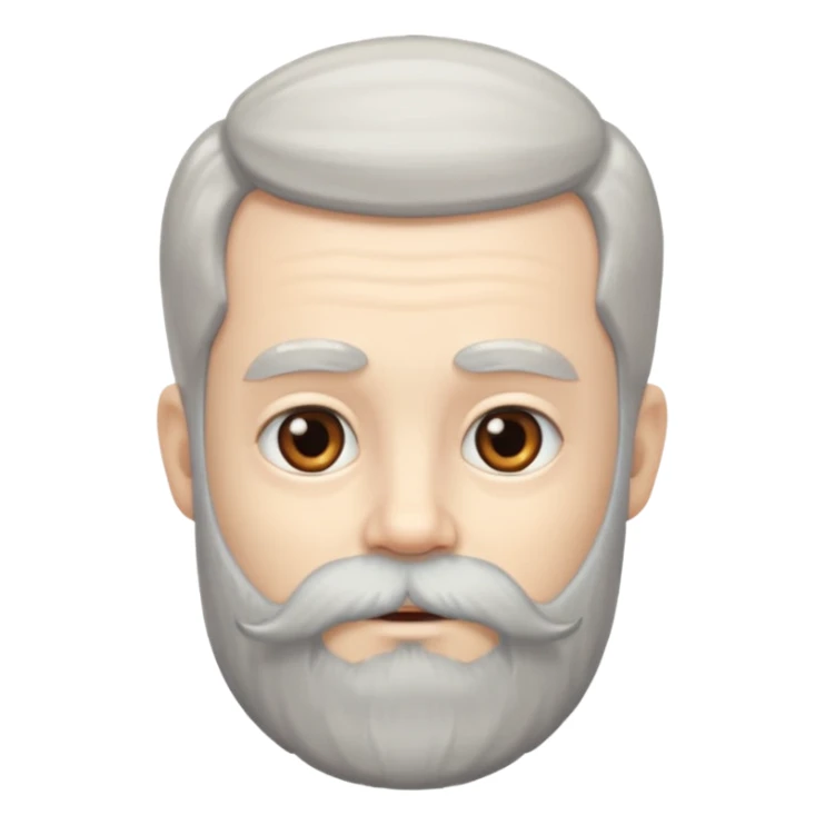 A little boy with a long grey beard  sticker