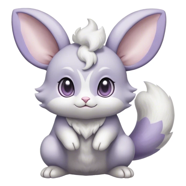 Minccino-Espurr-Cinccino-creature-hybrid sticker