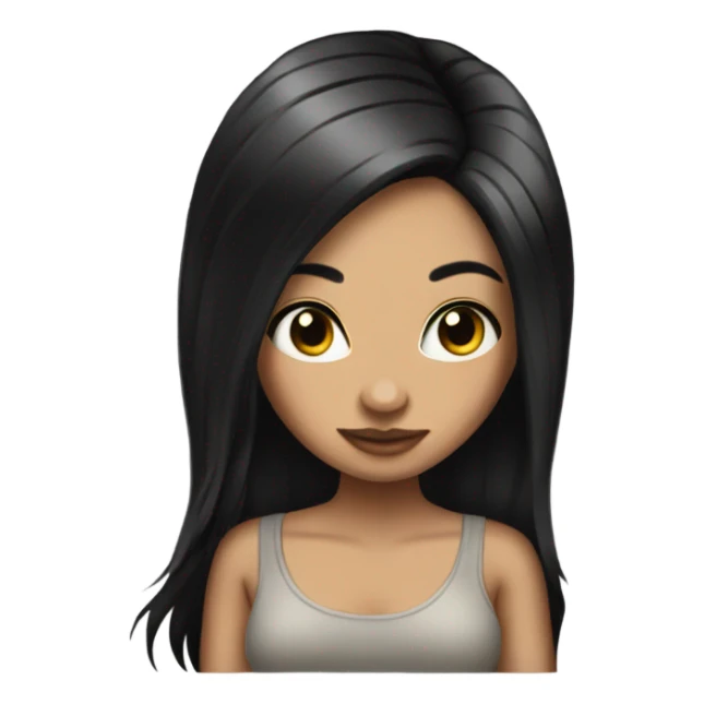 Full tattoed Girl With black hair   sticker