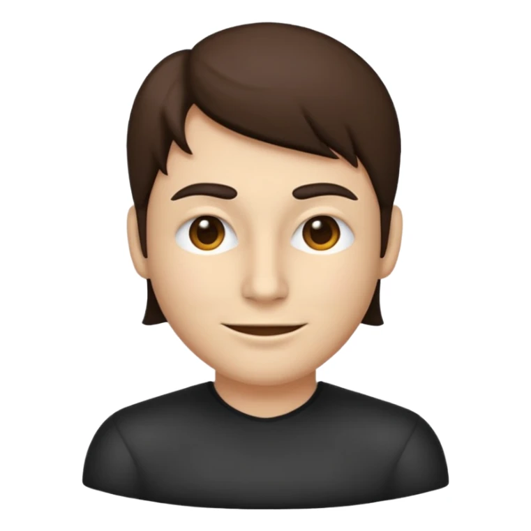 anonymous person, emoji style, generic head and shoulders, no facial features sticker