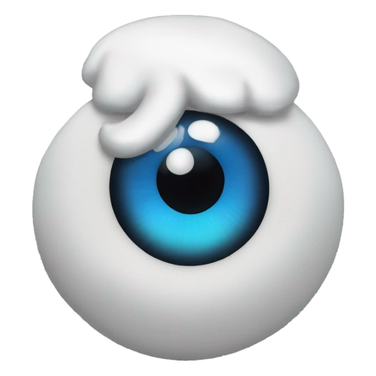 white  drake, blue eyes  sticker